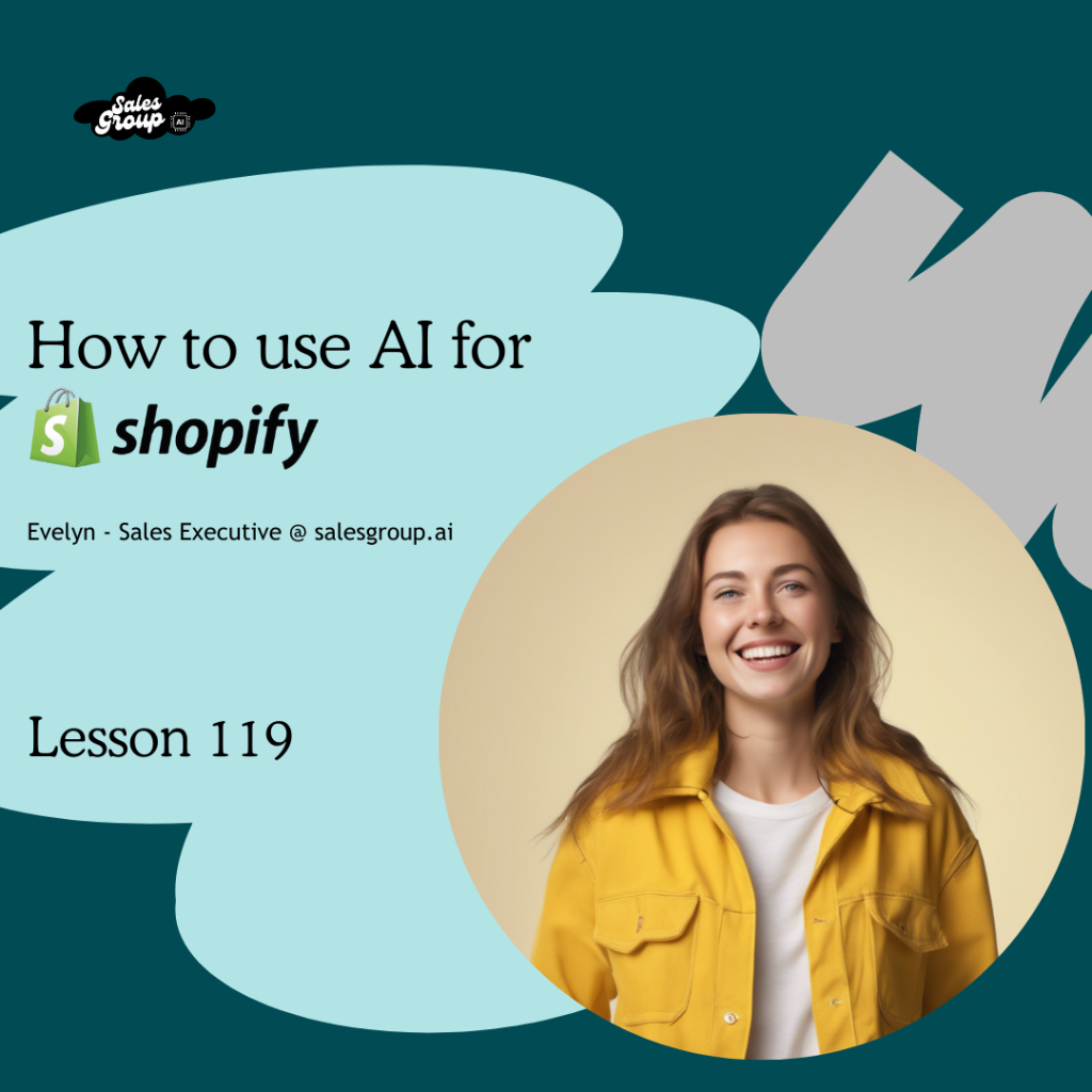 How to use AI for shopify