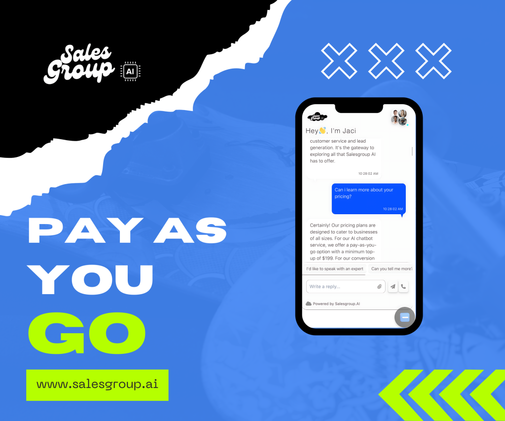 pay as you go salesgroup ai