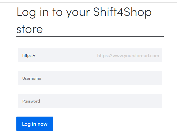 Log in to Your Shift4Shop Admin Panel