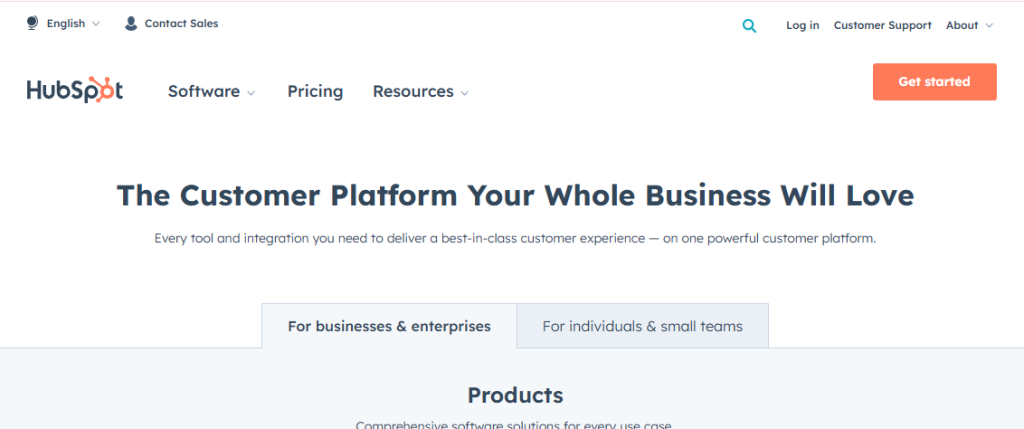 Das CRM von HubSpot
