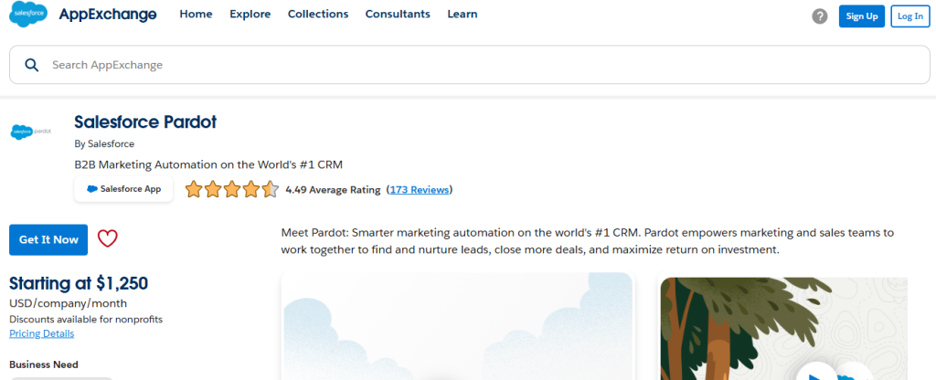 Pardot dashboard