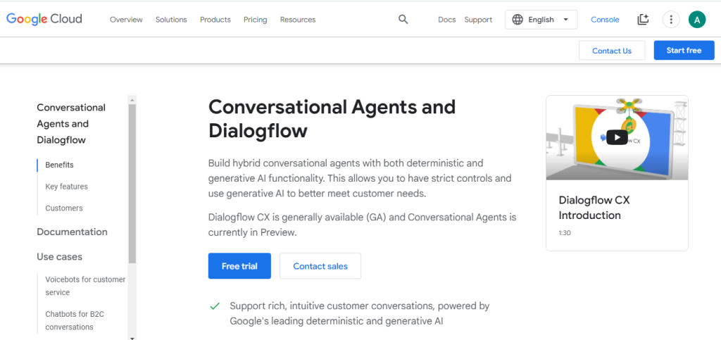 Dialogflow by Google