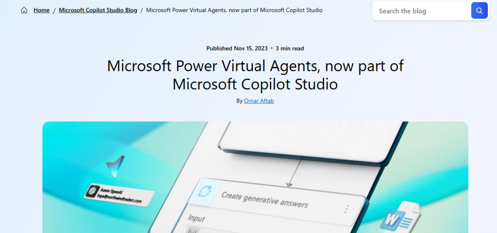 Microsoft Power Virtual Agents