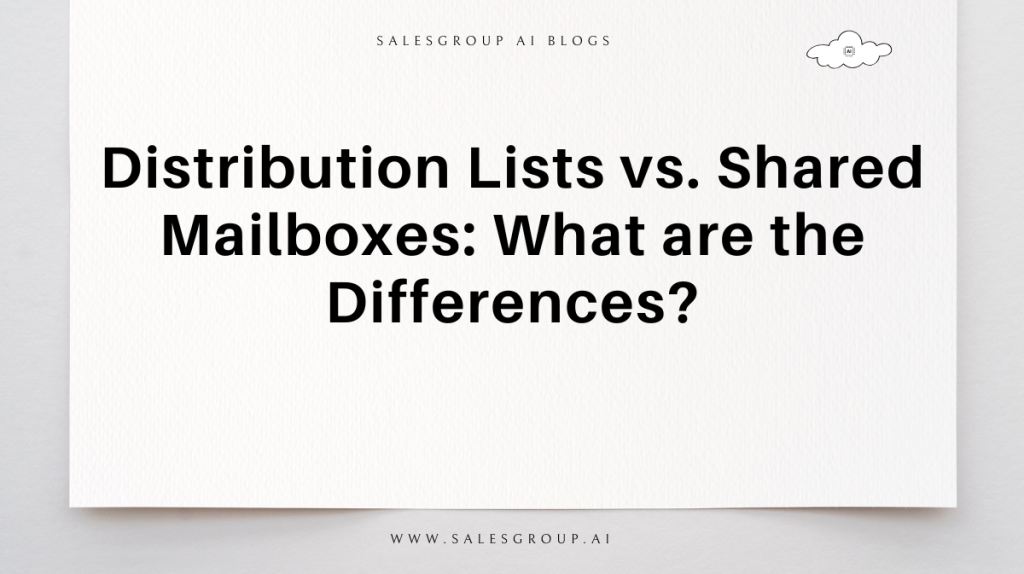 Listes de distribution et boîtes aux lettres partagées