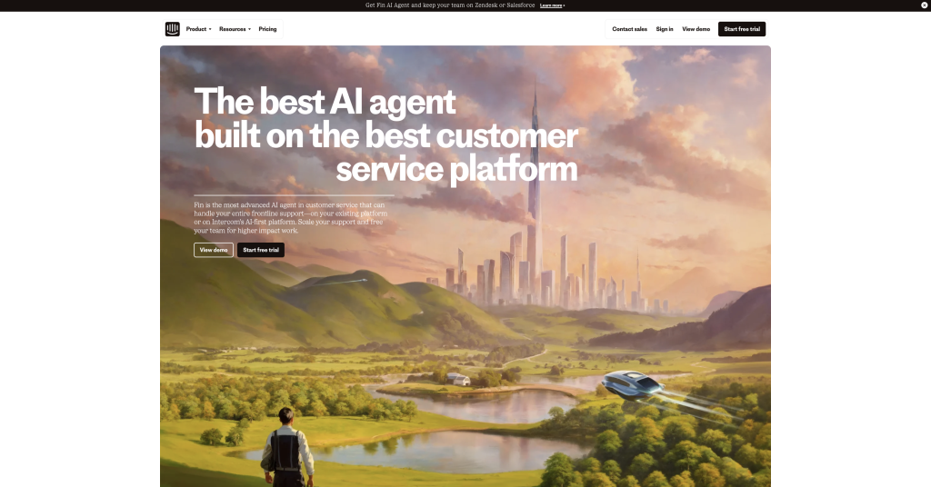intercom lanidng page