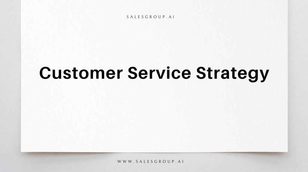 Stratégie de service client