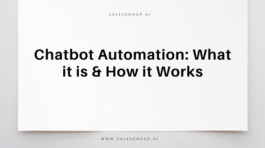 automatisation du chatbot