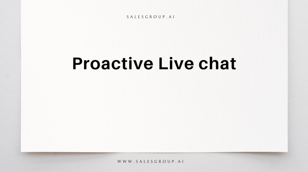 chat en direct proactif
