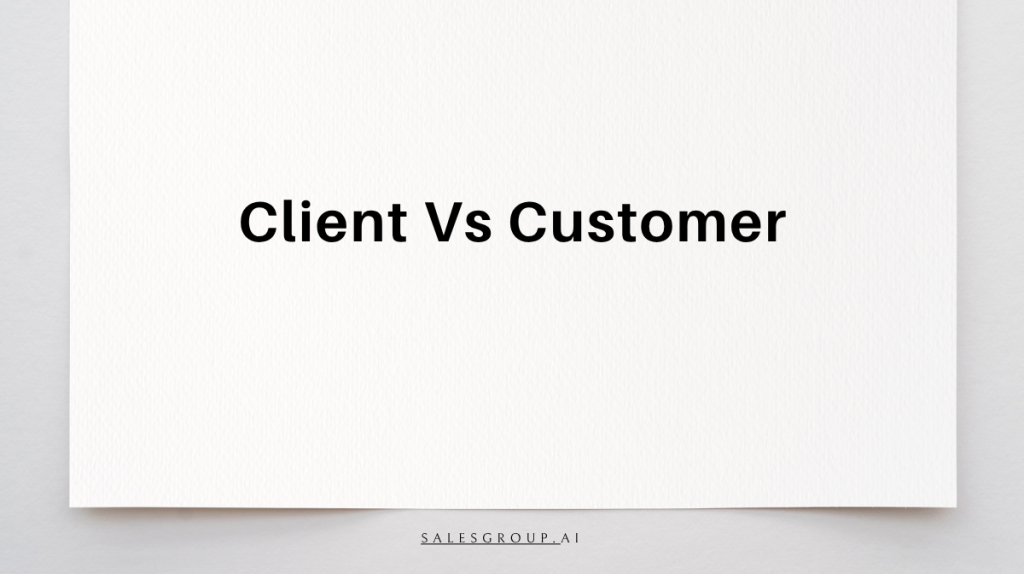 Client contre consommateur