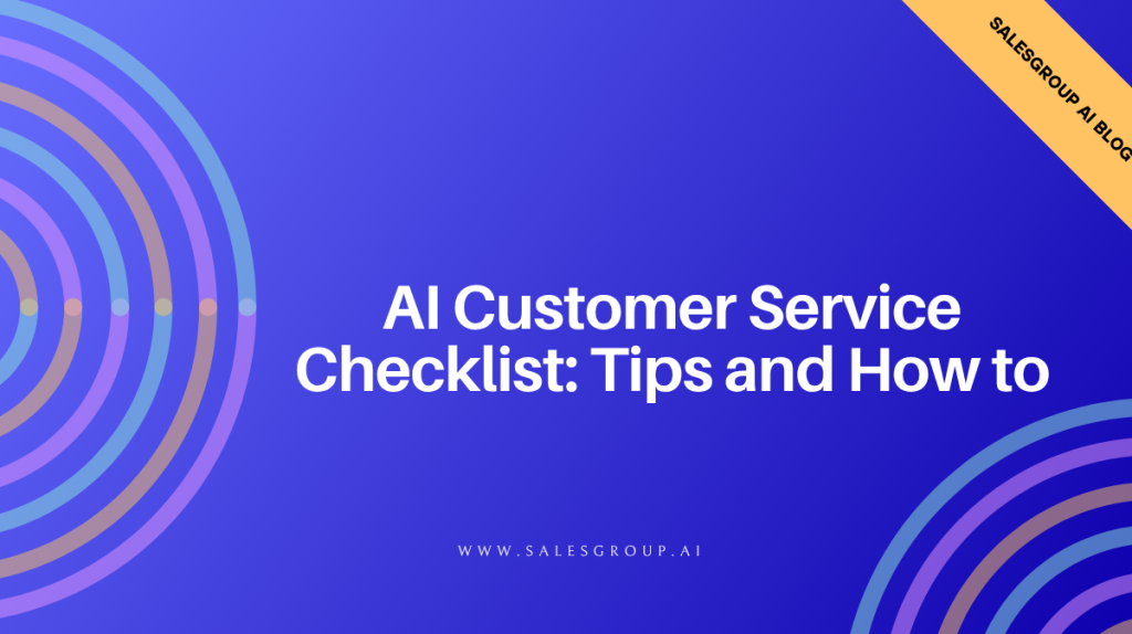 Liste de contrôle du service client de l'IA