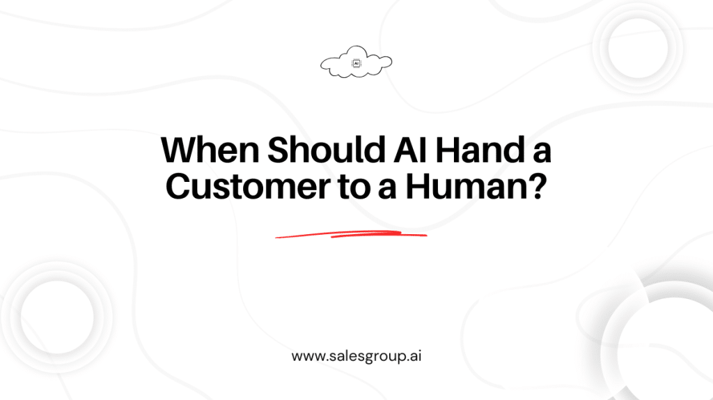 When Should AI Hand a Customer to a Human?